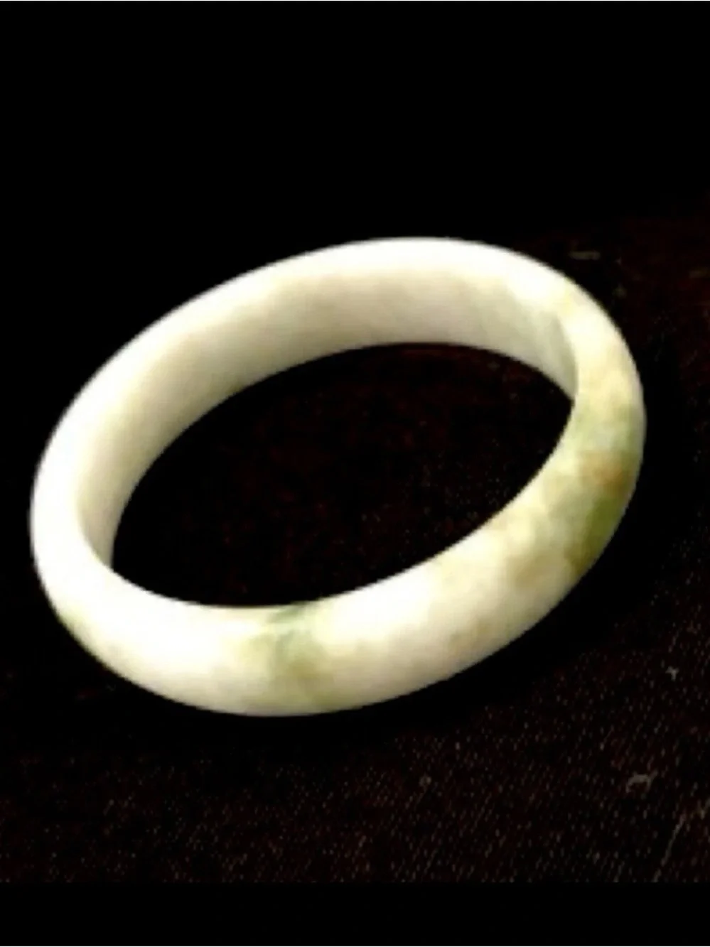 White Jade Bangle Bracelet